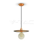 Lampadario in metallo oro rosa con portalampada 1xE27 - V-tac 3751