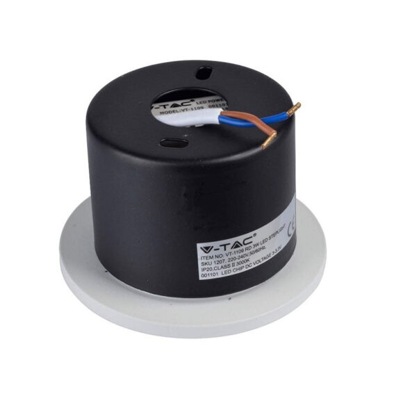 Segnapasso rotondo LED 3W 120lm 15° - V-Tac 1207, 1208 - immagine 2