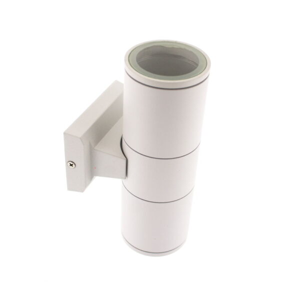 UES01B Applique cilindro bianco 2xGU10 IP55 - Universo - immagine 1