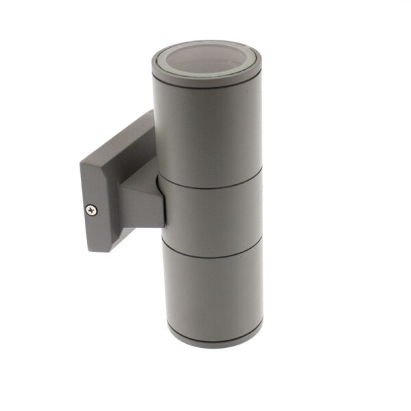 Applique cilindro grigio 2xGU10 IP55 - Universo - immagine 1