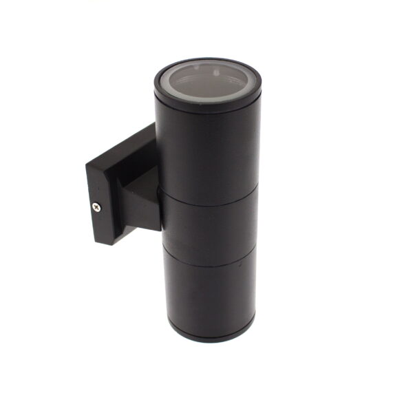 Applique cilindro nero 2xGU10 IP55 - Universo - immagine 1