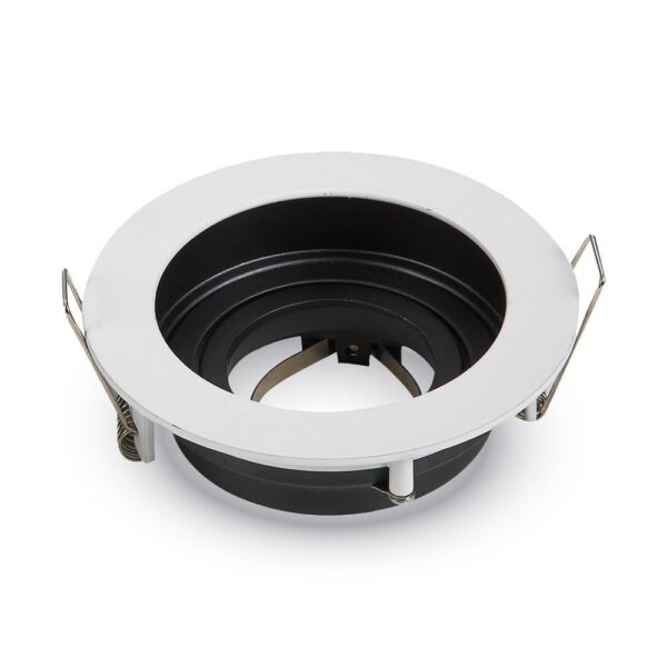 VT3595 Portafaretto rotondo GU10 - V-tac 3595 - immagine 1