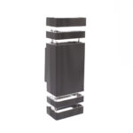 Applique rettangolare 2xGU10 IP55 corpo grigio - Universo