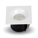 Faretto Spot LED COB da incasso quadrato 3W 200lm 60° - V-Tac 5109