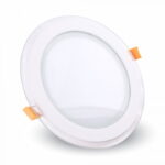 Pannello LED SMD rotondo bordo in vetro 12W 840lm 120° - V-tac 4744, 6279, 4743