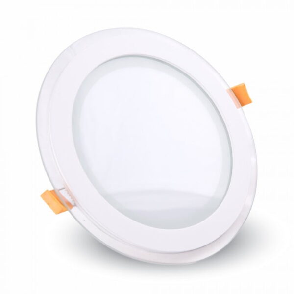 Pannello LED SMD rotondo bordo in vetro 12W 840lm 120° - V-tac 4744, 6279, 4743 - immagine 1