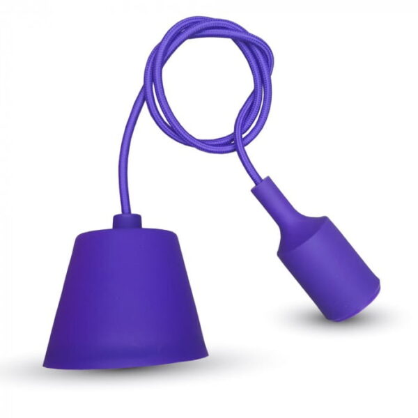 Pendente portalampada 1xE27 viola - V-tac 3483 - immagine 1