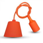 Pendente portalampada 1xE27 arancione - V-Tac 3484