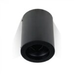 Portafaretto GU10 nero verticale superficiale