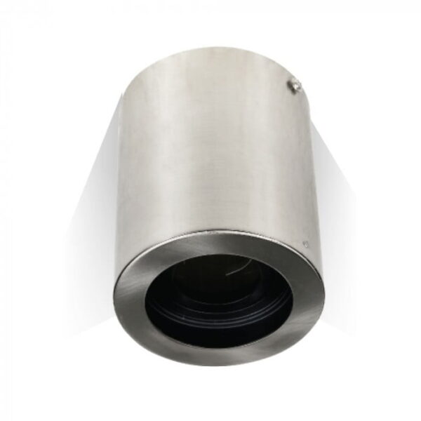 Portafaretto GU10 argento verticale superficiale