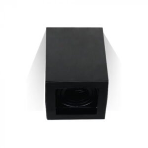 Portafaretto GU10 quadro nero verticale superficiale
