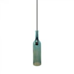 Lampadario a sospensione bottiglia blu con portalampada 1xE14 - V-Tac 3768