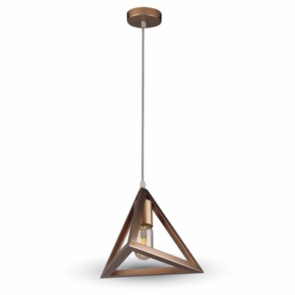 Lampadario a sospensione geometrico oro champagne 1xE27 - V-Tac 3831 - immagine 1