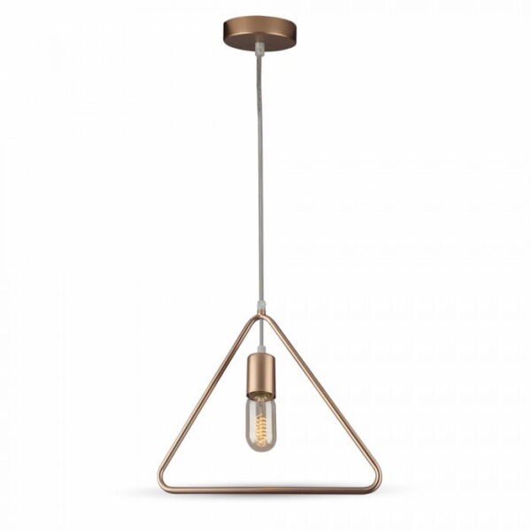 Lampadario geometrico triangolo con portalampada 1xE27 - V-Tac 3837 - immagine 1