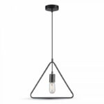 Lampadario geometrico triangolo con portalampada 1xE27 - V-Tac 3838