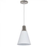 Lampadario base in rame copertura di sabbia bianco 1xE27 22cm - V-Tac 3702