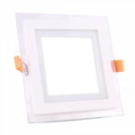 Pannello LED SMD quadrato con vetro 6W 420lm 120° V-Tac 4738, 6276, 4737
