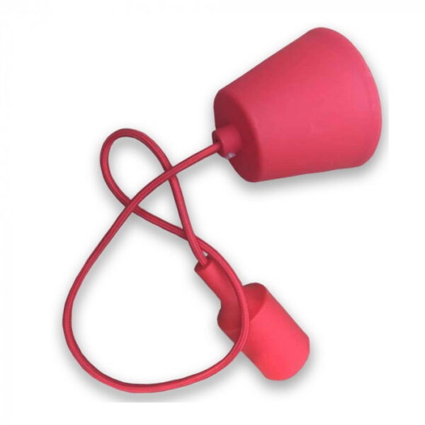 V-Tac 3480 Pendente portalampada E27 rosso - V-Tac 3480 - immagine 1