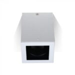 Portafaretto GU10 bianco quadro verticale superficiale