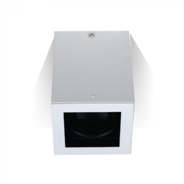 Portafaretto GU10 bianco quadro verticale superficiale