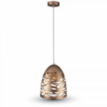 Lampadario a sospensione oro champagne 1xE27 - V-Tac 3821