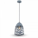 Lampadario a sospensione grigio opaco 1xE27 - V-Tac 3822