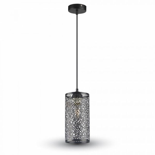 Lampadario a sospensione nero opaco 1xE27 - V-Tac 3825 - immagine 1