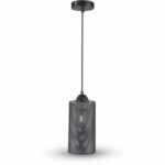 Lampadario a sospensione nero opaco 1xE27 - V-Tac 3828