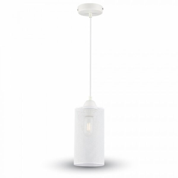 image_21872 Lampadario a sospensione bianco opaco 1xE27 - V-Tac 3829 - immagine 1