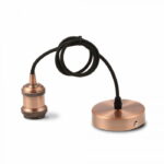 Portalampada bronzo rosso 1xE27 - V-Tac 3840