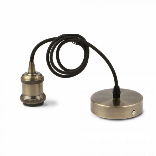 V-Tac 3843 Portalampada bronzo 1xE27 - V-Tac 3842 - immagine 1