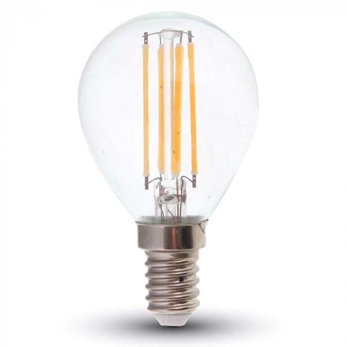 Lampadina LED goccia filamento dimmerabile E14 4W 320lm 300°- V-Tac 4394 