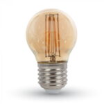 Lampadina LED goccia filamento E27 4W 350lm 300° - V-Tac 7100