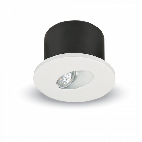 Segnapasso rotondo LED 3W 120lm 15° - V-Tac 1207, 1208 - immagine 1