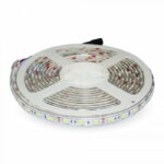 Bobina 5M Strip LED SMD5050 12V 4,8W/M 500lm/M 120° IP65 - V-Tac 2144, 2145, 2460