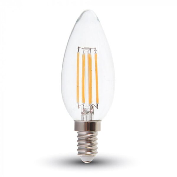 V-Tac 4301 Lampadina LED filamento E14 4W 400lm 300° - V-Tac 4301, 4413, 4414 - immagine 1