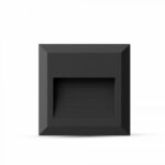 Segnapasso LED quadrato nero 2W 60lm 55° - V-Tac 1322, 1323