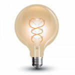 Lampadina LED sfera filamento E27 5W 300lm 300°- V-Tac 7217