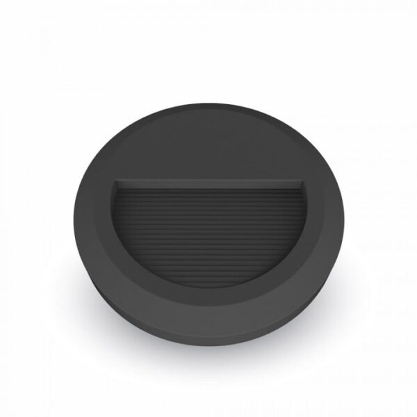 Segnapasso LED tondo nero 2W 60lm 55°- V-Tac 1317, 1316 - immagine 1