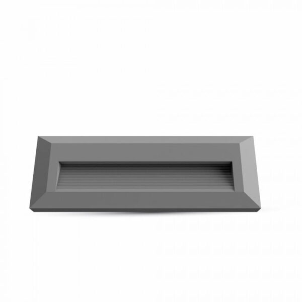 V-tac 1330 Segnapasso LED rettangolare grigio 3W 110lm 55°- V-tac 1331, 1330 - immagine 1