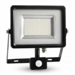 Proiettore LED SMD con sensore di movimento 30W 2400lm 100° IP65 - V-Tac 5699, 5700, 5716