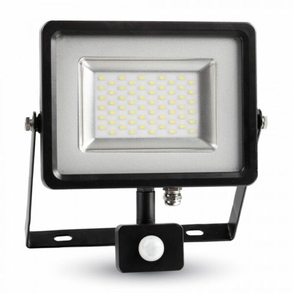 image_25127 Proiettore LED SMD con sensore di movimento 30W 2400lm 100° IP65 - V-Tac 5699, 5700, 5716 - immagine 1