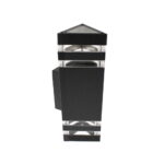 Applique triangolare 2xGU10 IP55 nero - Universo