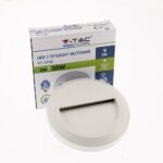 Segnapasso LED tondo bianco 2W 60lm 55° - V-Tac 1315, 1314