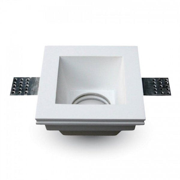Portafaretto GU10 in gesso quadrato - V-Tac 3649 - immagine 1