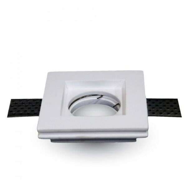 Portafaretto quadrato in gesso GU10 10x10 - V-Tac 3651 - immagine 1