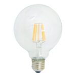 Lampadina LED filamento 10W E27 G125 1055lm 300° V-Tac 4422, 4423, 4424