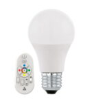 Lampadina Eglo-Connect RGB con telecomando E27 A60 9W 806lm - Eglo 11585