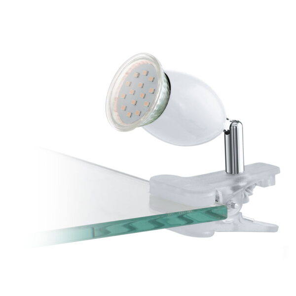 Faretto a morsetto Banny 1 LED 1xGU10 3W 240lm - Eglo 93118 - immagine 1