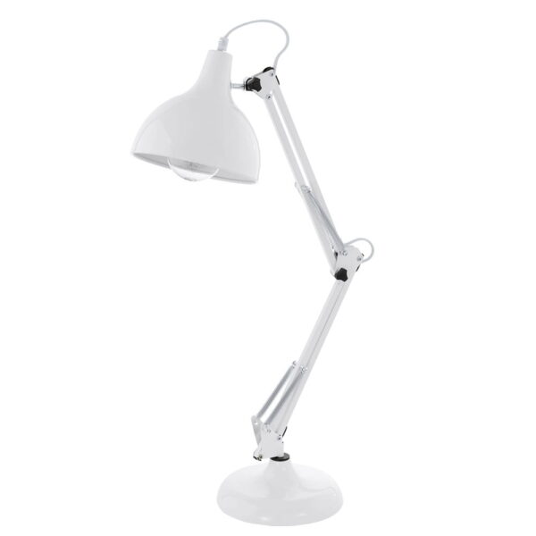 94699 Lampada da tavolo Borgillio bianco 1xE27 IP20 - Eglo 94699 - immagine 1